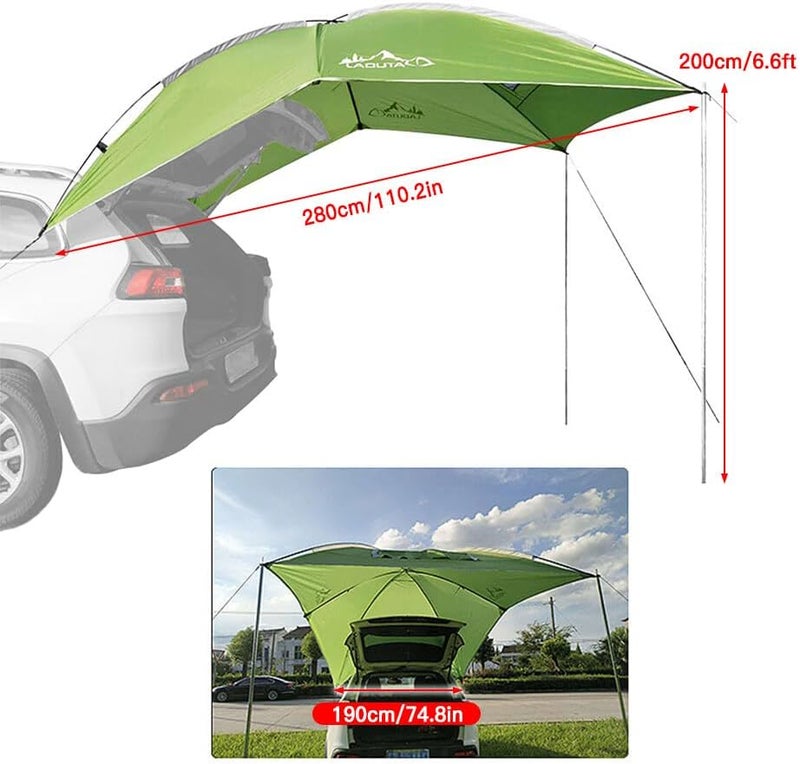 Fawoonu Waterproof Car Rear Tent Camping Shelter Outdoor Car Tent Beach Sun Shelter Awning Shelter - Image 3