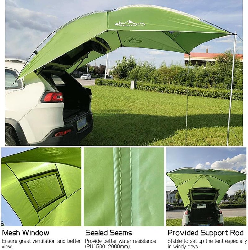 Fawoonu Waterproof Car Rear Tent Camping Shelter Outdoor Car Tent Beach Sun Shelter Awning Shelter - Image 2