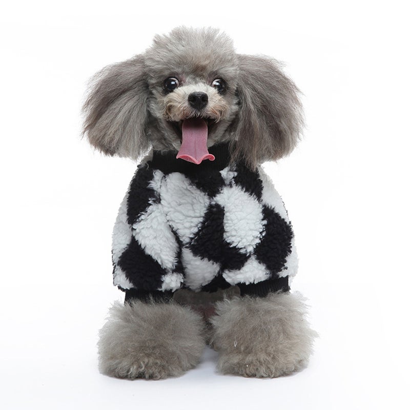 Footed Dog Clothes Portable Flannel Dog Pajamas Furry Puppy Costume Puppy Accessory - Image 3