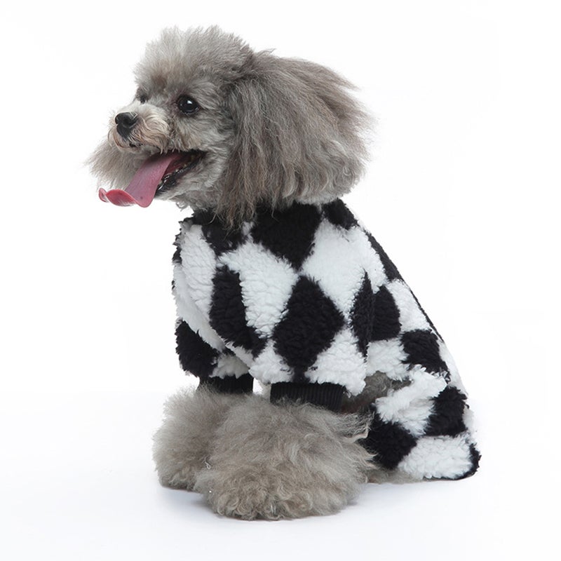 Footed Dog Clothes Portable Flannel Dog Pajamas Furry Puppy Costume Puppy Accessory - Image 2