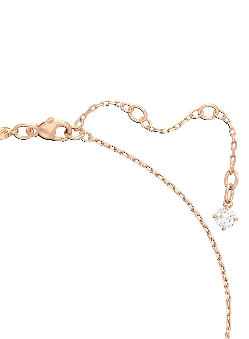 SWAROVSKI Cex Millenia Pendant Rose-Gold Tone Plated Necklace