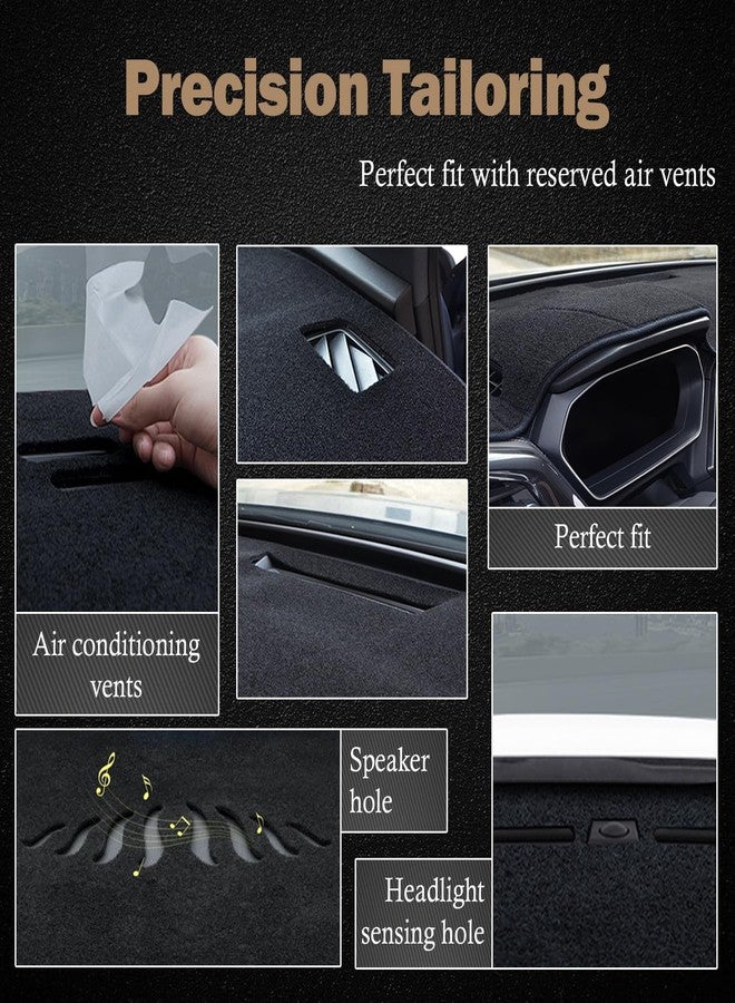 KEYOOG Dashboard Cover Dash Mat Fit for 2013-2009 Ma-zda 6 (for Left Hand Drive),Car Dash Board Mat Anti-Glare Carpet,Non-Slip Pad Sunshield Protector (Black) - Image 3
