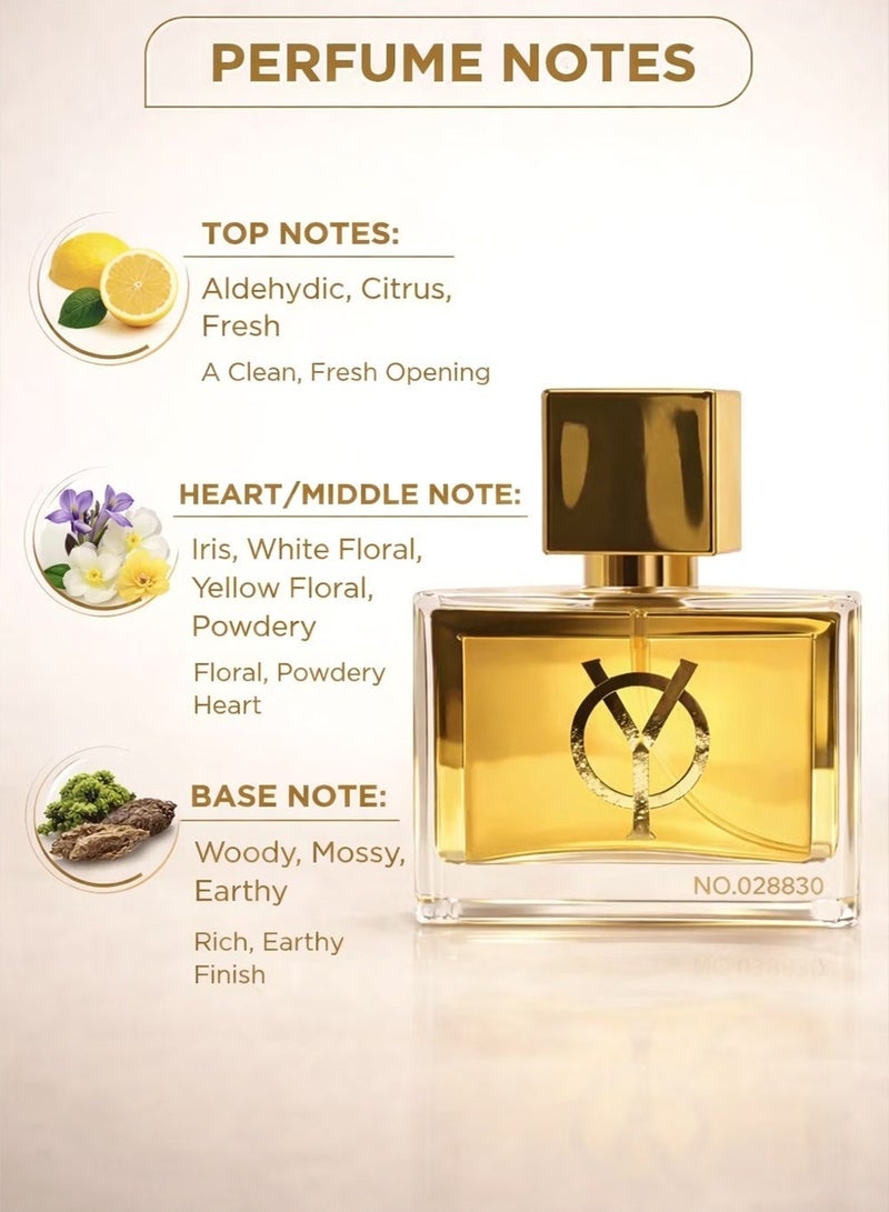 Youmar Collection No. 8830 Luxury Women’s Perfume 25ML – Woody Floral Scent with Powdery Iris & White Florals - Image 2