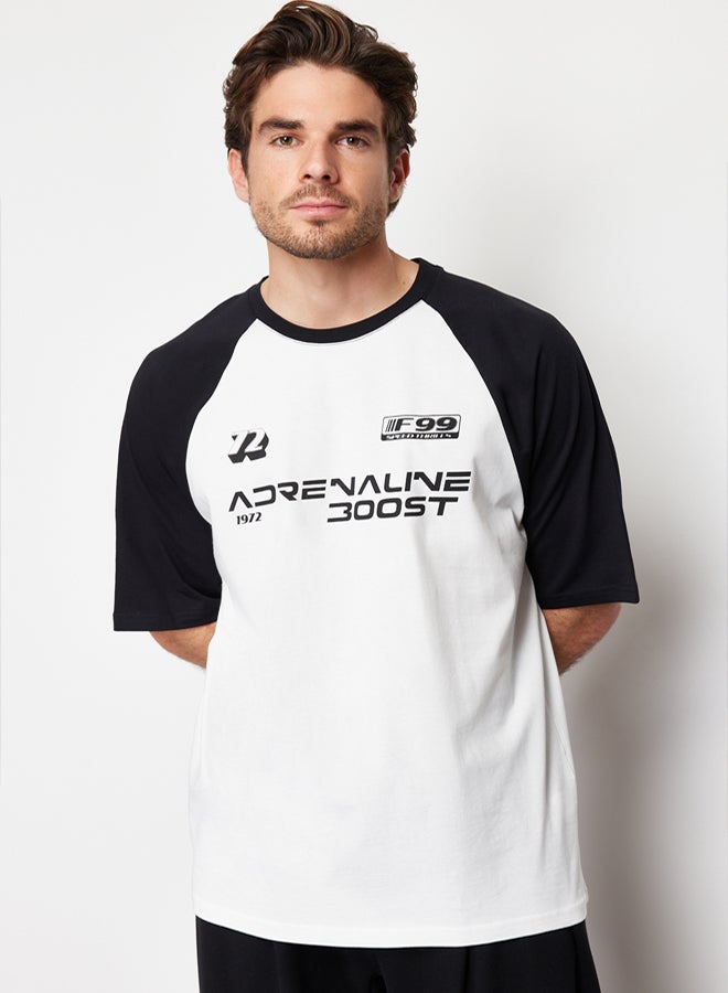 trendyol Oversize Fit  Printed T-Shirt TMNSS24TS00139 - Image 4