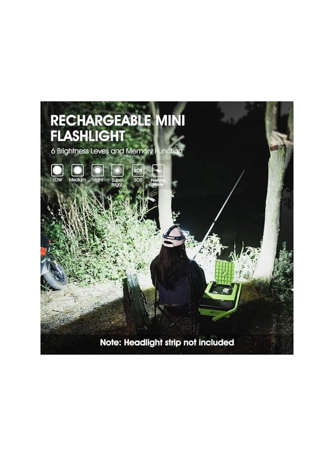 WUBEN E7 1800 Lumen Rechargeable Mini Flashlight with Magnet - Super Bright 6 Modes EDC Flashlight, Typ-C Rechargeable LED; IP68 Pocket Flashlight for Headlamp Use, Rescue, Camping - Image 5