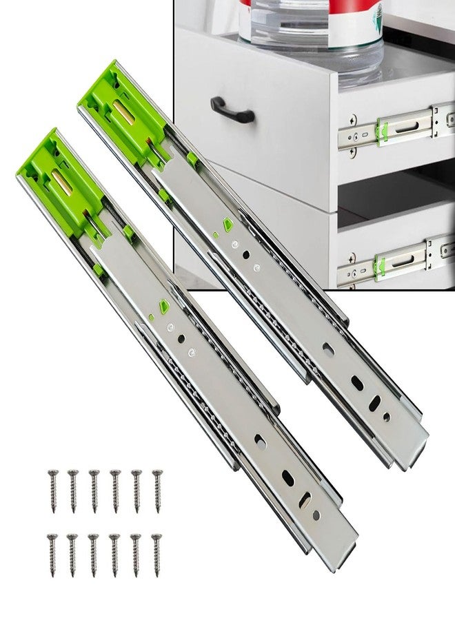 Volo Heavy Duty Drawer Slides, Full Extension Ball Bearing Runners | Pack of 2 Piece | Channels for Kitchen Cabinets, Wardrobes, and Dressers (Soft Close (Mild Steel), 12 Inch) - Image 1