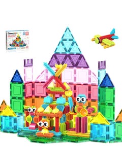 PicassoTiles PicassoTiles Magnetic Tiles and Soft Hedgehog Building Block Set (75 Pieces)  - Image 2