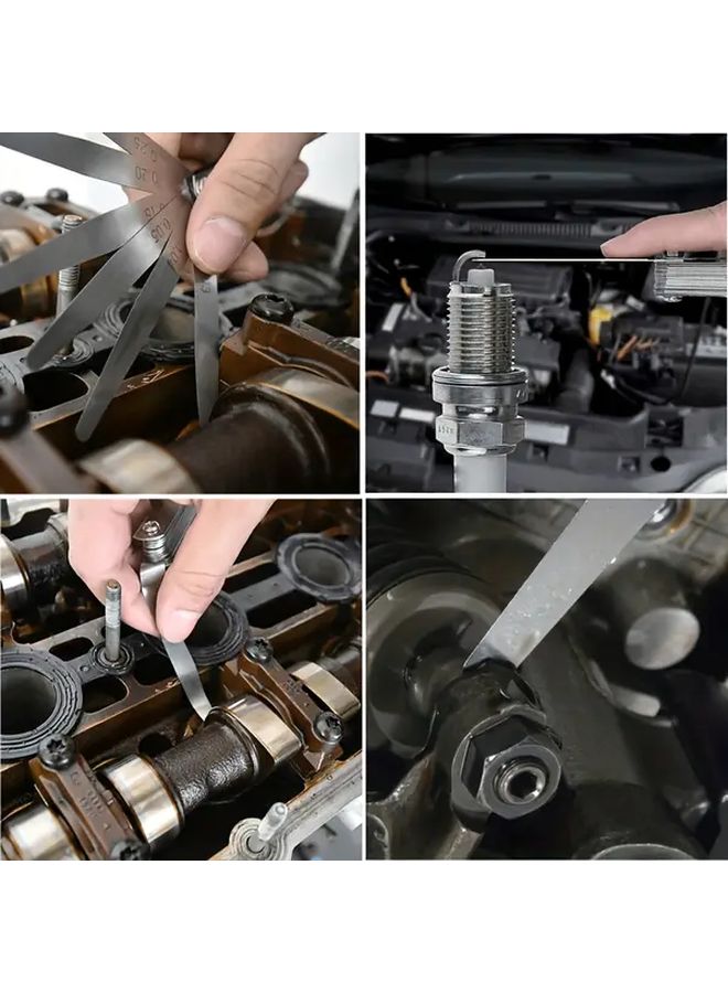 32 قطعة مجموعة مقاييس سمك الفولاذ المقاوم للصدأ بنظام مزدوج من 0.01 بوصة إلى 0.04 بوصة حسب نظام SAE - Image 5