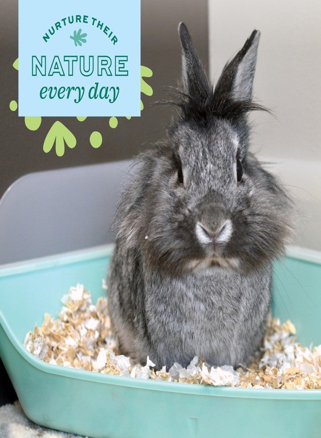 أوكسبو صندوق فضلات أوكس بو إنريتشد لايف كورنر مع واقي قابل للإزالة، صندوق فضلات للحيوانات الصغيرة مثل خنازير غينيا والأرانب والهامستر وغيرها من الحيوانات الأليفة الصغيرة، موفر للمساحة، سهل التنظيف - Image 2