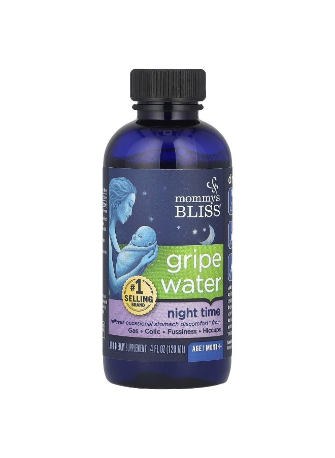 Mommy's Bliss Mommy's Bliss, Night Time, Gripe Water, 1 Month+, 4 fl oz (120 ml)  - Image 3