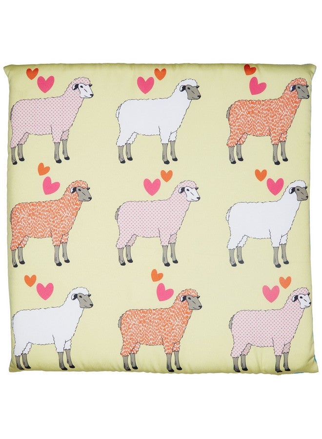 Welhome Valentine Polyester Cushion Cover - 15"x15", Multicolour - Image 1