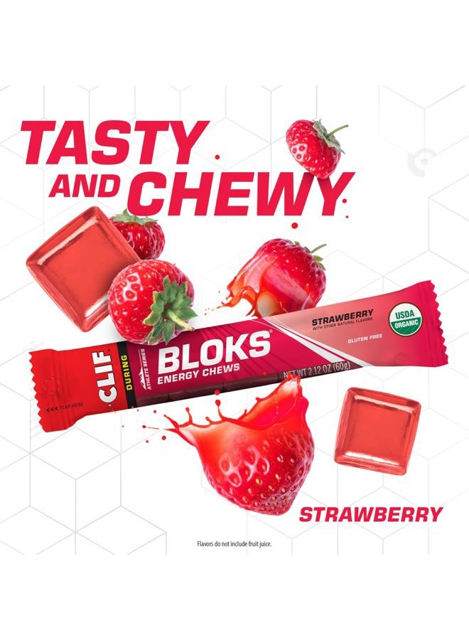 Clif Bar كلف بلوكس - مضغوطات الطاقة - نكهة الفراولة - (عبوة 2.1 أونصة، 18 قطعة) - Image 2