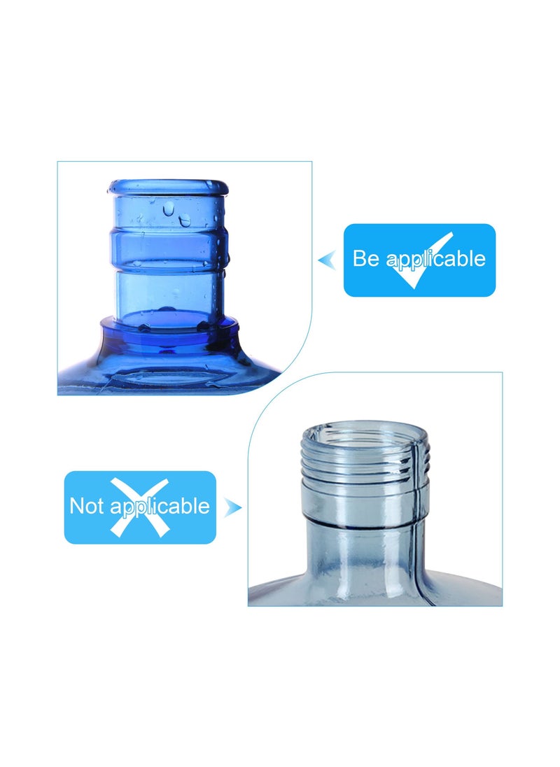 NIBEMINENT - Water Bottle Caps, 55mm 3 & 5 Gallon Jug, Replacement Snap-On Cap Anti Splash Peel Non-Spill (10pcs) - Image 1