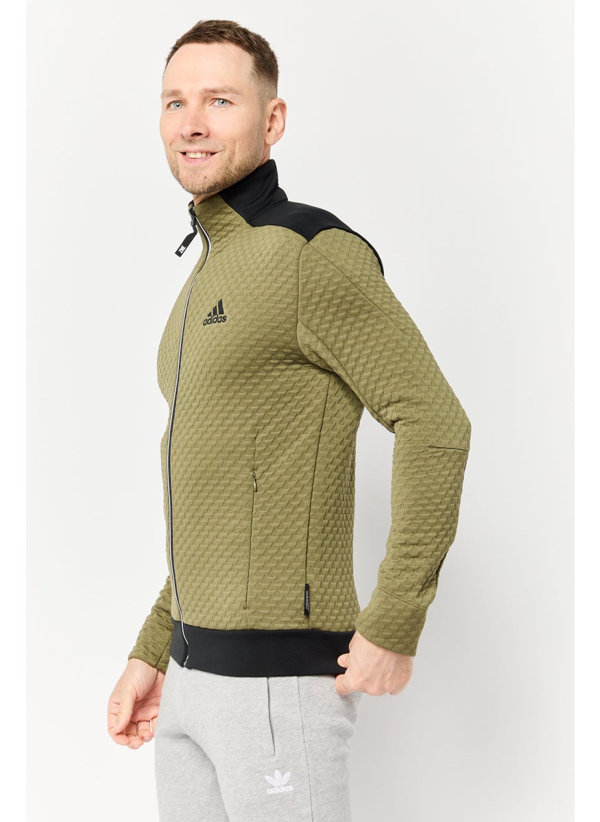 Adidas Men Sportswear Fit Long Sleeve Outdoor Jacket, Multicolor  - Image 3