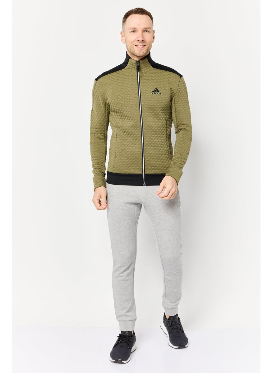 Adidas Men Sportswear Fit Long Sleeve Outdoor Jacket, Multicolor  - Image 2