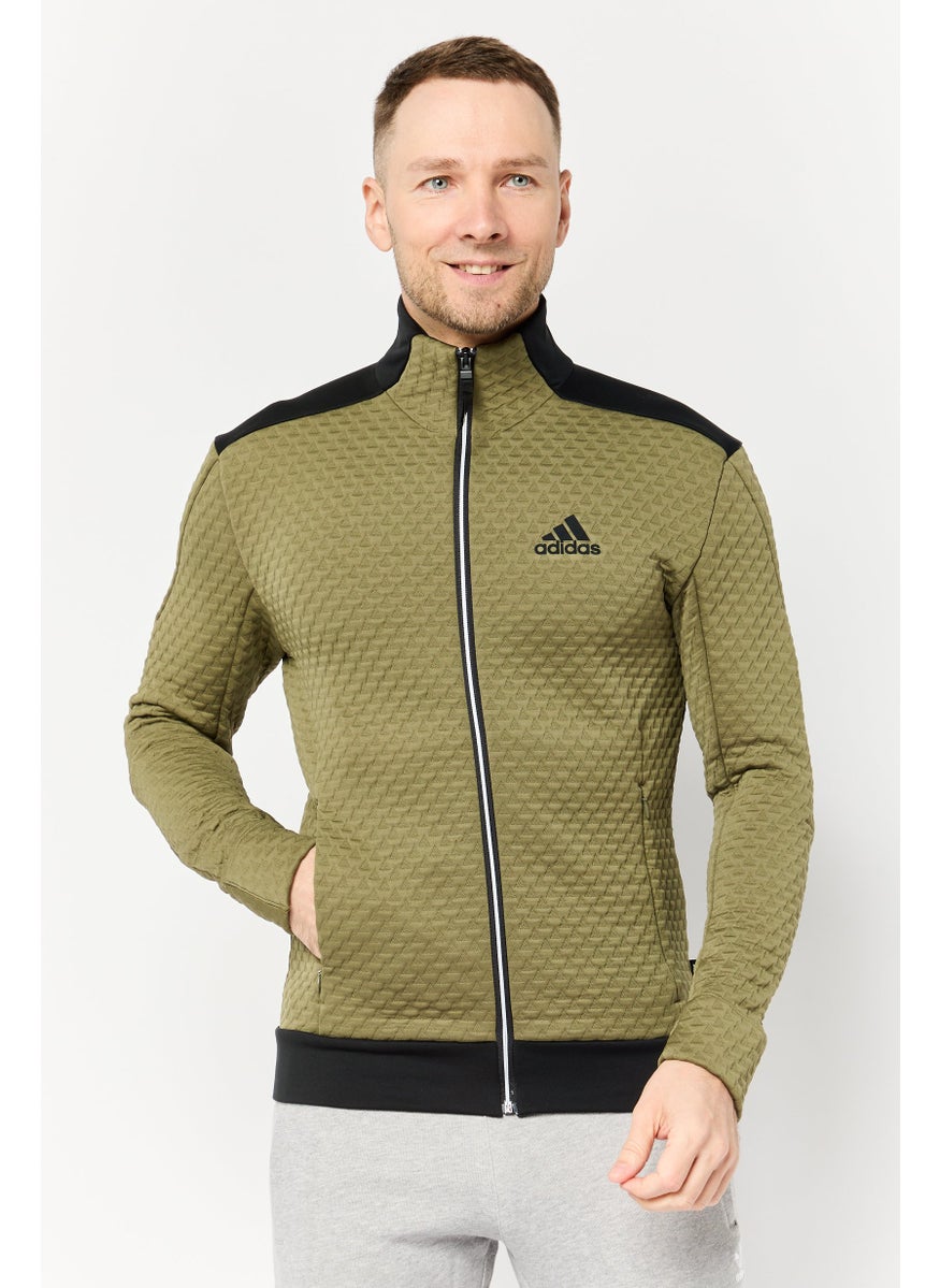 Adidas Men Sportswear Fit Long Sleeve Outdoor Jacket, Multicolor  - Image 1