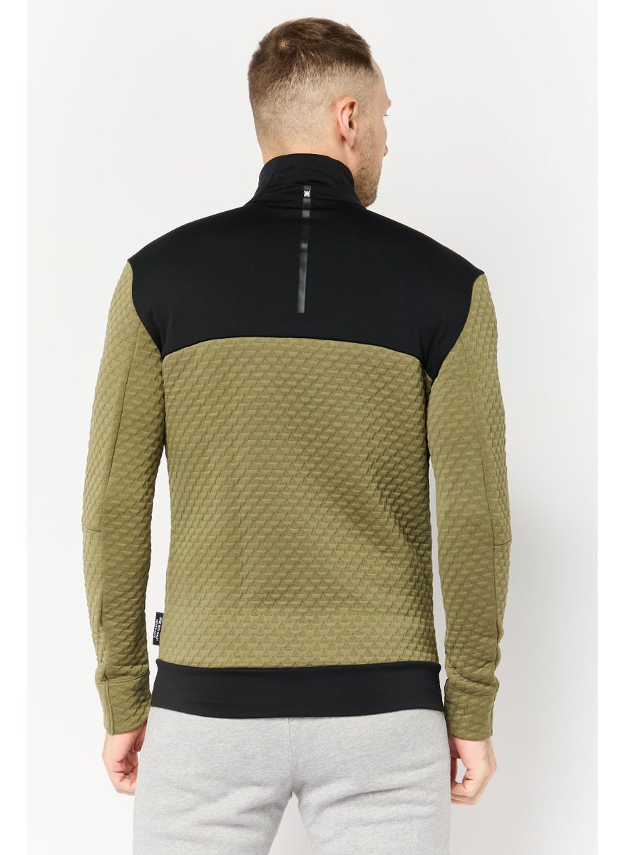 Adidas Men Sportswear Fit Long Sleeve Outdoor Jacket, Multicolor  - Image 4