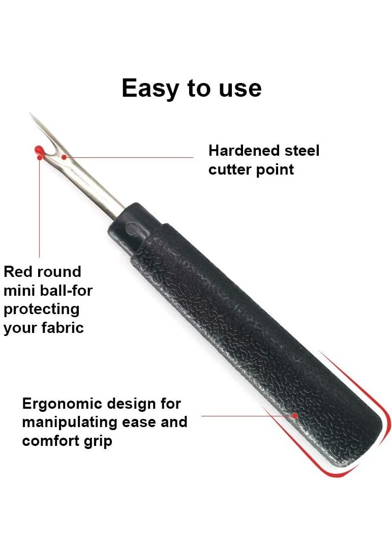 Bukela 2PCS Seam Rippers, Sharp Sewing Seam Thread Remover Stitch Unpicker with Ergonomic Handles for Needle Work Patterns and Sewing Clothes - Image 5