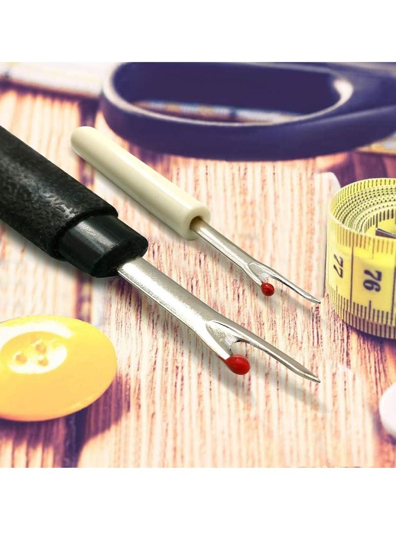 Bukela 2PCS Seam Rippers, Sharp Sewing Seam Thread Remover Stitch Unpicker with Ergonomic Handles for Needle Work Patterns and Sewing Clothes - Image 2
