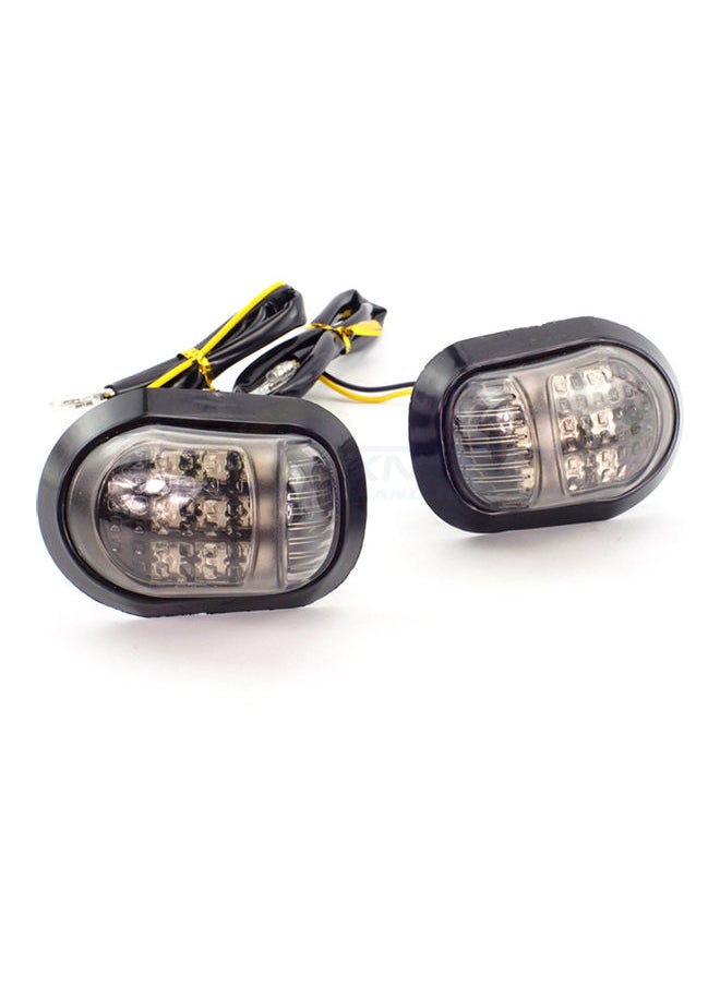 NIBEMINENT - 2-Piece 12V Turn Signal Light for Honda Motorcycle - Image 1
