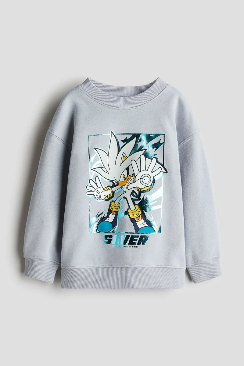 اتش اند ام Motif-detail sweatshirt