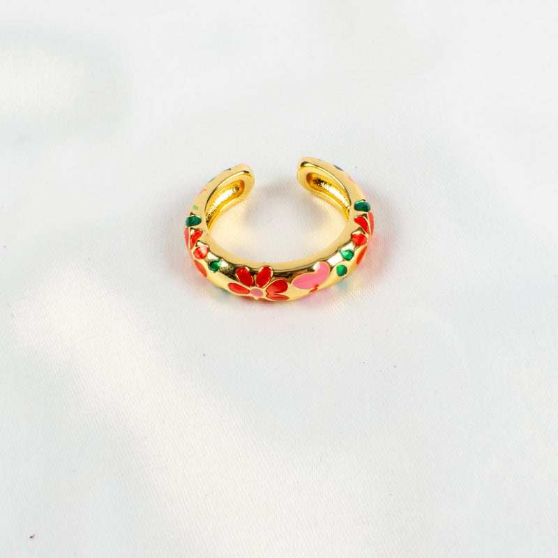 خاتم جولد بليتد أسود فري سايز - Image 4