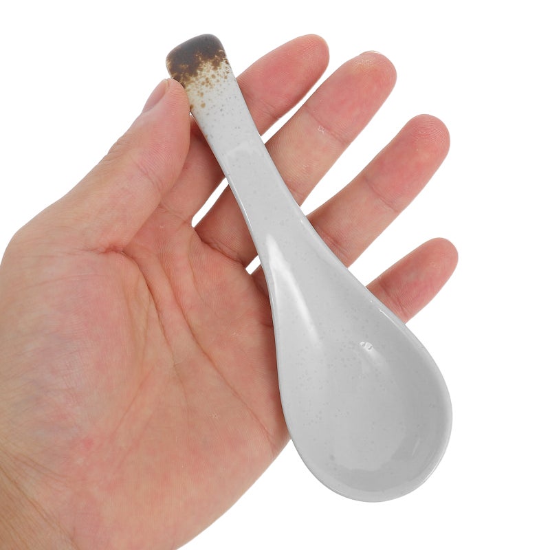 🍳 ملاعق سيراميك صغيرة للحلويات بألوان متعددة ٤ قطع مقاس ٥٠ في ٢٠ سنتيمتر - Image 2