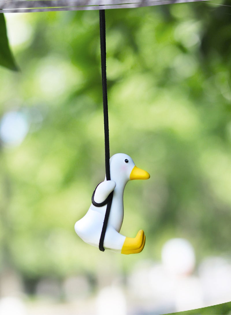 Swing Duck Car Ornament, Car Pendant, Car Rear View Mirror Pendant Car Decoration, Stable and Smooth, Durable, with Rope, Easy To Hang, Can Be Used In Car, Home, Restaurant, Etc（1 pack） - Image 5