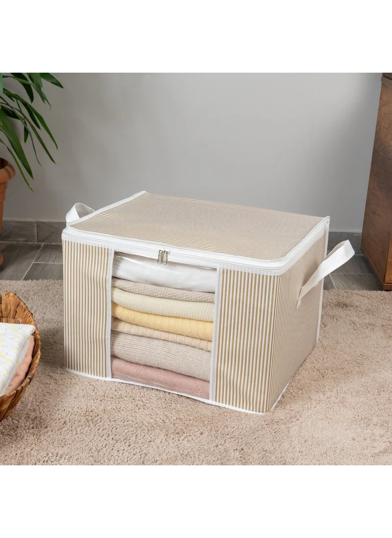 Nacarev Medium Size Window Line Pattern Printed Closet Clothes Organizer Storage Bag 45x40x30 cm