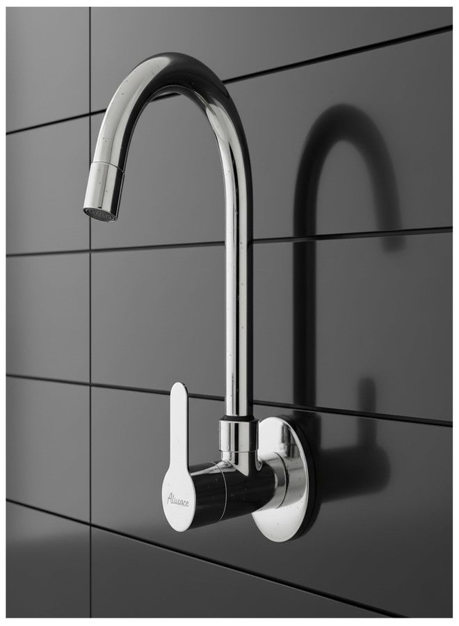 Alturas by Clinton Brass Sink Cock Tap for Kitchen Sink/Sink Faucet with 360 Degree Swivel Spout (Fusion) - Image 1
