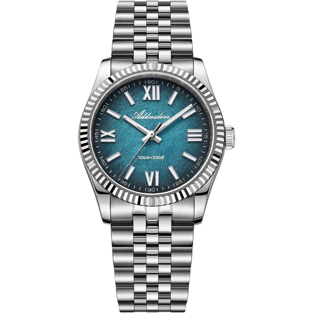 Range Bezel Color Generic 10.6 MM Luxury Watches for Men Women Roman Numerals Synthetic ...