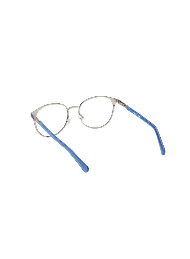 جس نظارة طبية بشكل دائري للنساء بأذرع معدنية GU8254  مقاس 54 - أزرق - Image 3
