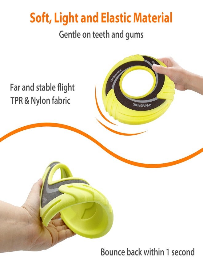 SKIPDAWG Interactive Tug Toy, Flying Disc Water Toy Non-Toxic Light TPR/Nylon Fabric, Pet Training and Outdoor Exercise Toys for Dogs, Diameter 9 Inches - Image 3