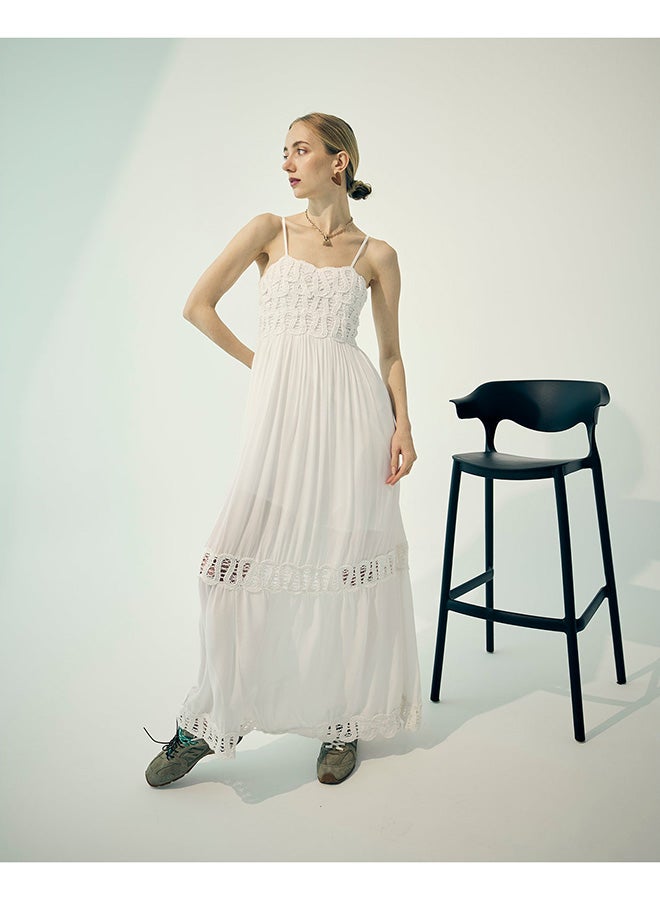 Virgio VIRGIO 100% Viscose Maxi Dress Strappy Lace Style - Image 5