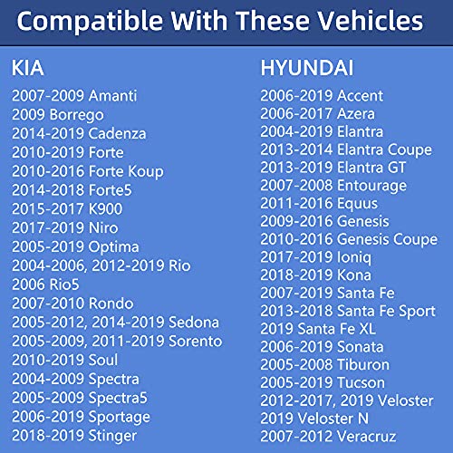 ROVIKE Gas Cap, Fuel Cap For Kia soul,sedona,Forte,Sportage,Sorento,Spectra,Optima,Amanti,Cadenza,Rio & Hyundai Sonata,Elantra,Santa,Accent,Tucson,Azera,Entourage,Equus,Genesis,Genesis Coupe, Veloster - Image 2