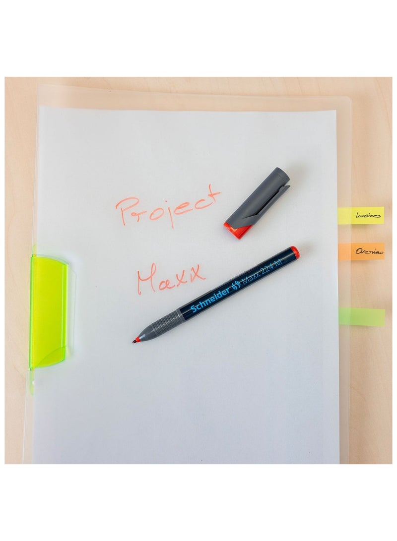 Schneider 4-Piece Maxx 224M Universal Permanent Marker 1.0mm Round Tip Multicolour - Image 4