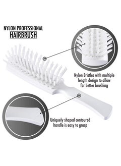 fuller brush Nylon Professional Hairbrush Firm Bristled Pro Hair Brush For Styling Extension Wigs & Natural Fine Hair Anti Frizz Styler For Men & Women  - Image 2