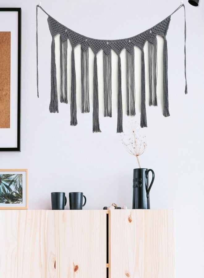 Youngeast Handmade Boho Macrame Wall Hanging Home Décor Woven Tapestry 39.5 x 15.7 Inches - Image 5