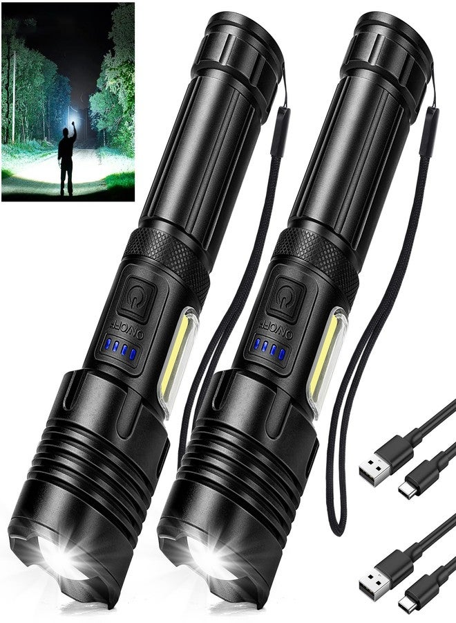 azamine Rechargeable Flashlights High Lumens, 990000LM Bright Flashlight Βattery Include, Adjustable LED Flashlight 7 Modes, IPX7 Waterproof Handheld Flash Light for Home, Camping, Emergencies - Image 1