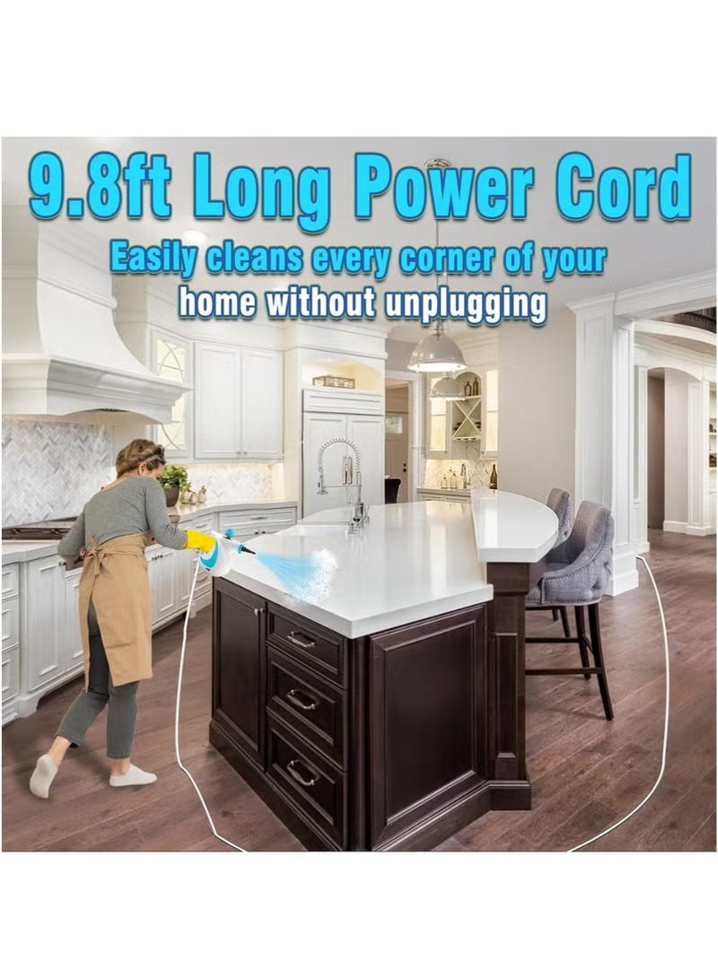 XiuWoo Handheld Steam Cleaner, Pressurized Multi-Surface Steamer for Cleaning, 10 in 1 Steam Cleaner for Home, Kitchen, Bathroom, Car, Upholstery, Crevice, Floor, Window Cleaning - Image 4