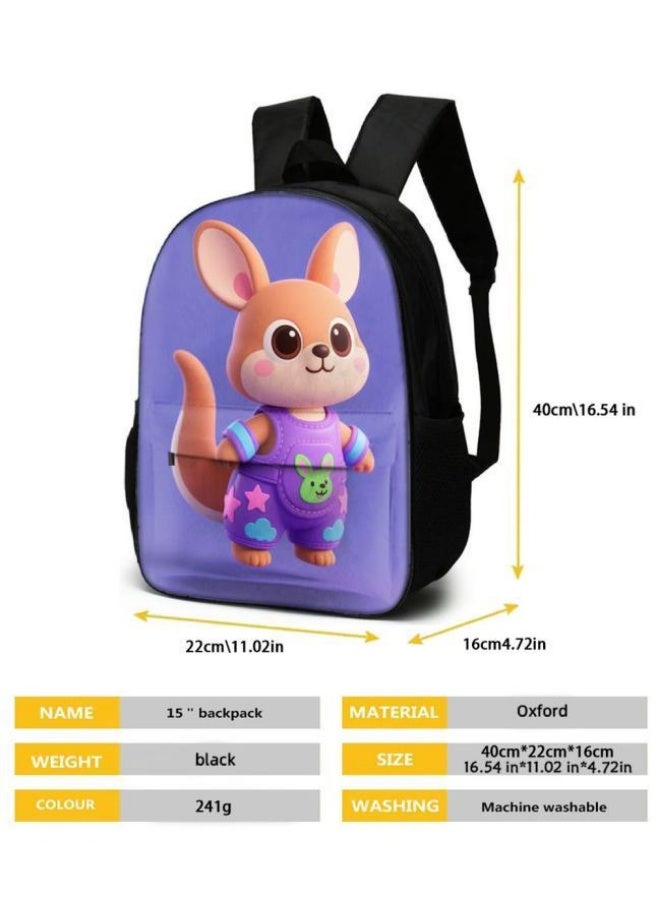 Bright Li Fire Exclusive to students and teenagers! New fun cartoon bag three-piece set, easy to live on campus and travel (students, children, friends outings, mountain climbing, going to school, etc.) - 98 - Image 5