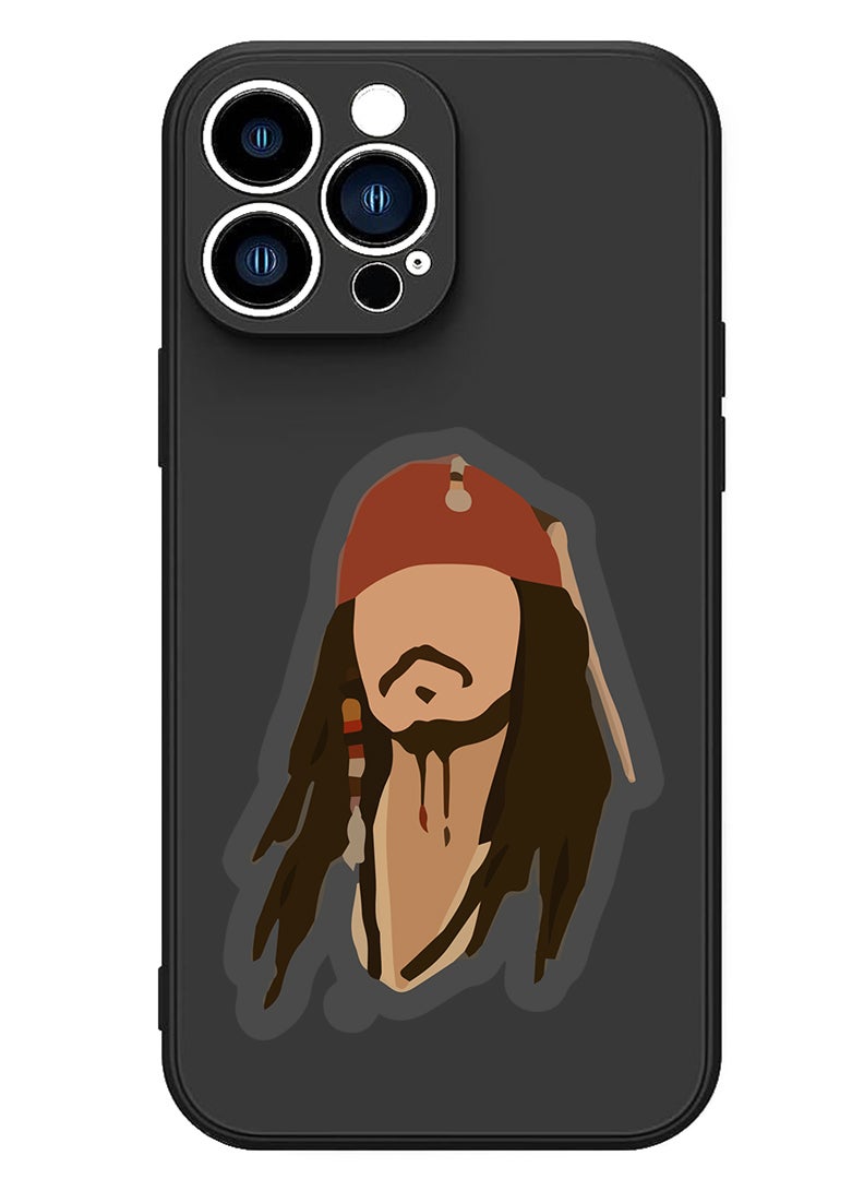 Theodor Protective Slim Fit Case Liquid Silicone Cover with Full Body Protection Anti-Scratch Shockproof Case For iPhone 14 Pro Max Black  - Pisces - Image 1