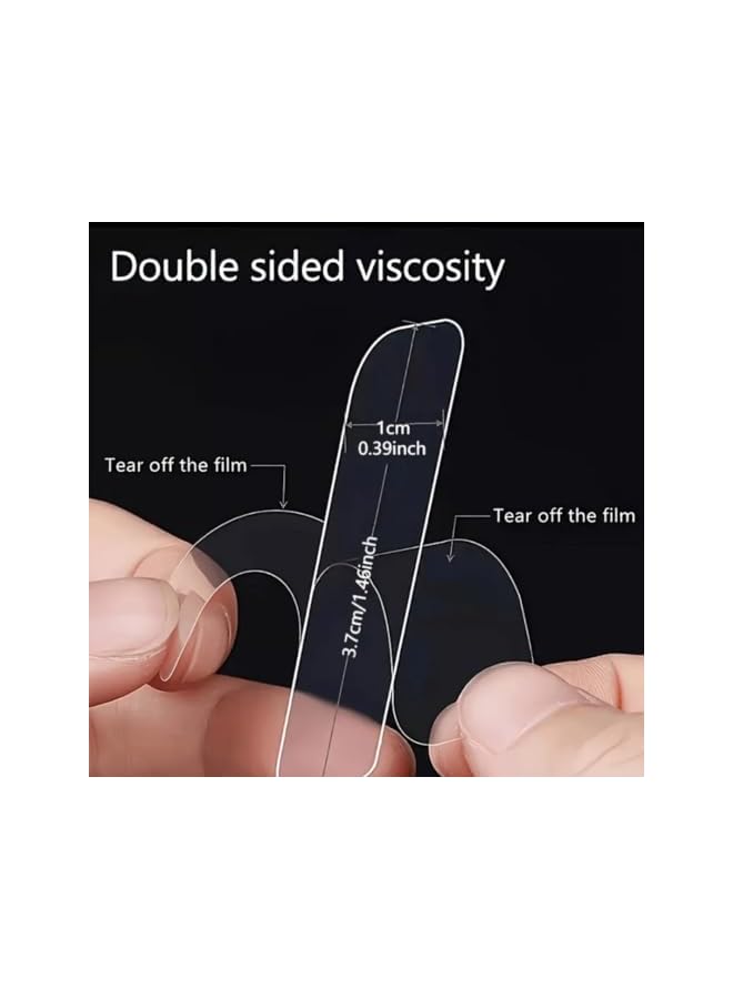 PROMASS Double-Sided Adhesive Strips, 60 Pieces, for Kitchen & Bathroom Hanging  - Image 2