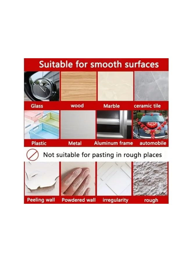 PROMASS Double-Sided Adhesive Strips, 60 Pieces, for Kitchen & Bathroom Hanging  - Image 5