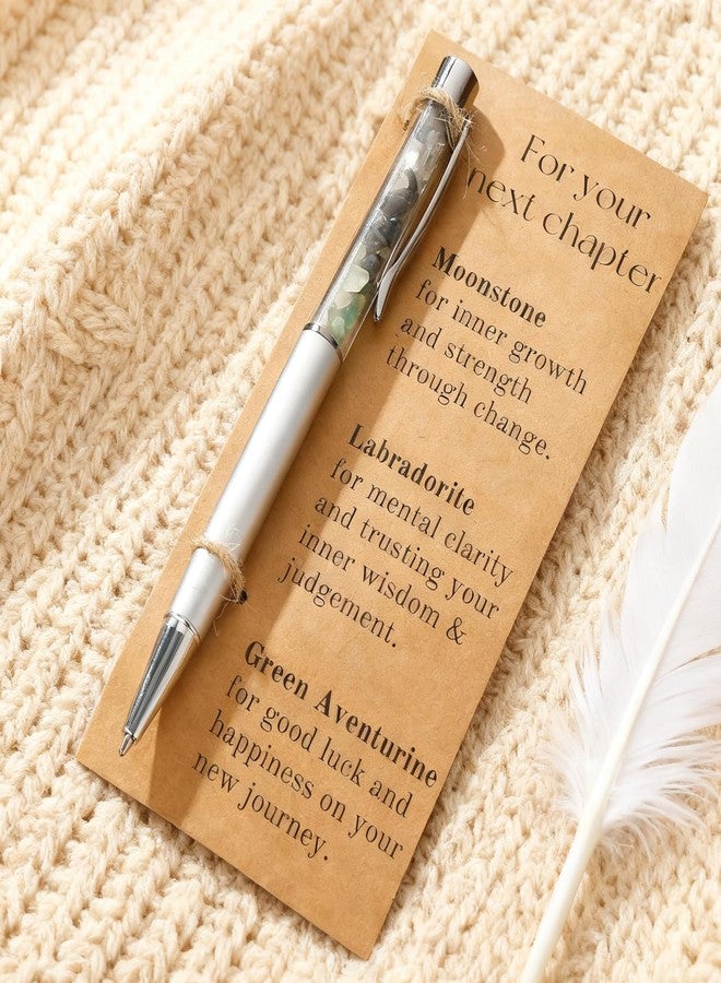 Glowave Congratulations Gifts for Women, Natural Crystal Pen with Stones, Farewell for Coworkers, Retirement Present for Women, Inspirational Desk Pen for Teacher, Nurse, Friend - Image 2