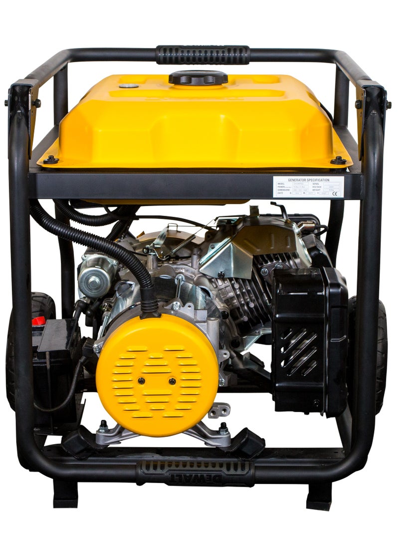 ديوالت مولد بنزين من ديوالت، طاقة مقدرة 8000 واط، خزان وقود سعة 28 لتر، تشغيل كهربائي، وقت تشغيل 10 ساعات - Image 5