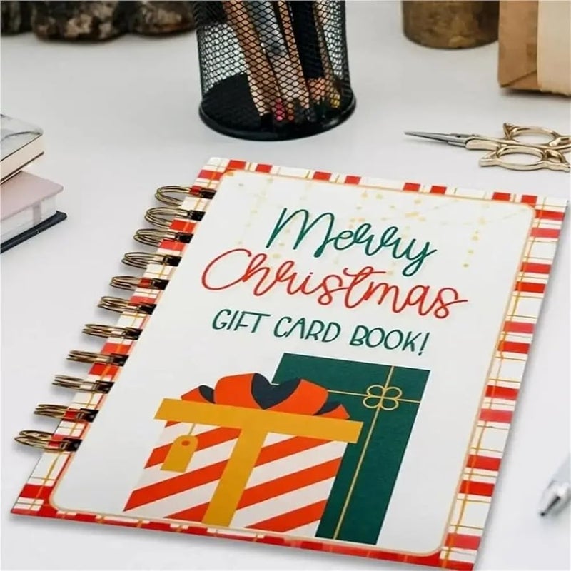 كرت هدايا عيد الميلاد كتيب ملزوم حلزونياً تذكار قطعتين بقاء الكلية - Image 4