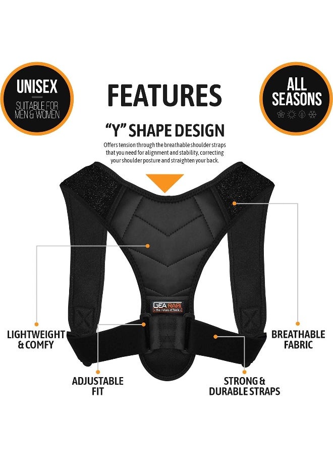 Gearari - Gearari Posture Corrector Upper Back Brace For Clavicle Support (Universal) - Image 1