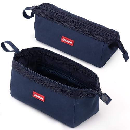 CICIMELON Pencil Case Large Capacity Pencil Pouch Pen Bag for School Teen Girl Boy Men Women Navy - Image 1