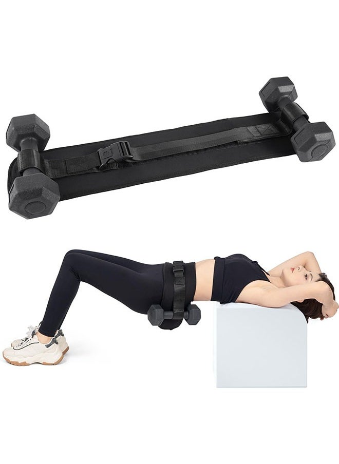 YelaJoy Hip Thrust Belt for Dumbbells, Kettlebells, Plates, Premium Booty Belt for Women/Men, Hip Thrust Band Resistant Padding for Hip Protection for Home Gym Accessories, Adjustable & Slip Resistant  - Image 1